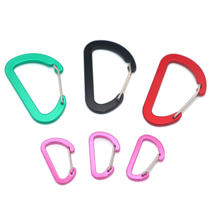 Multifunctionele karabijnhaakclips voor vissen, 10 stuks kleine karabijnhaakclips van 2,7 inch, mini-sleutelhanger aluminium karabijnhaakclip