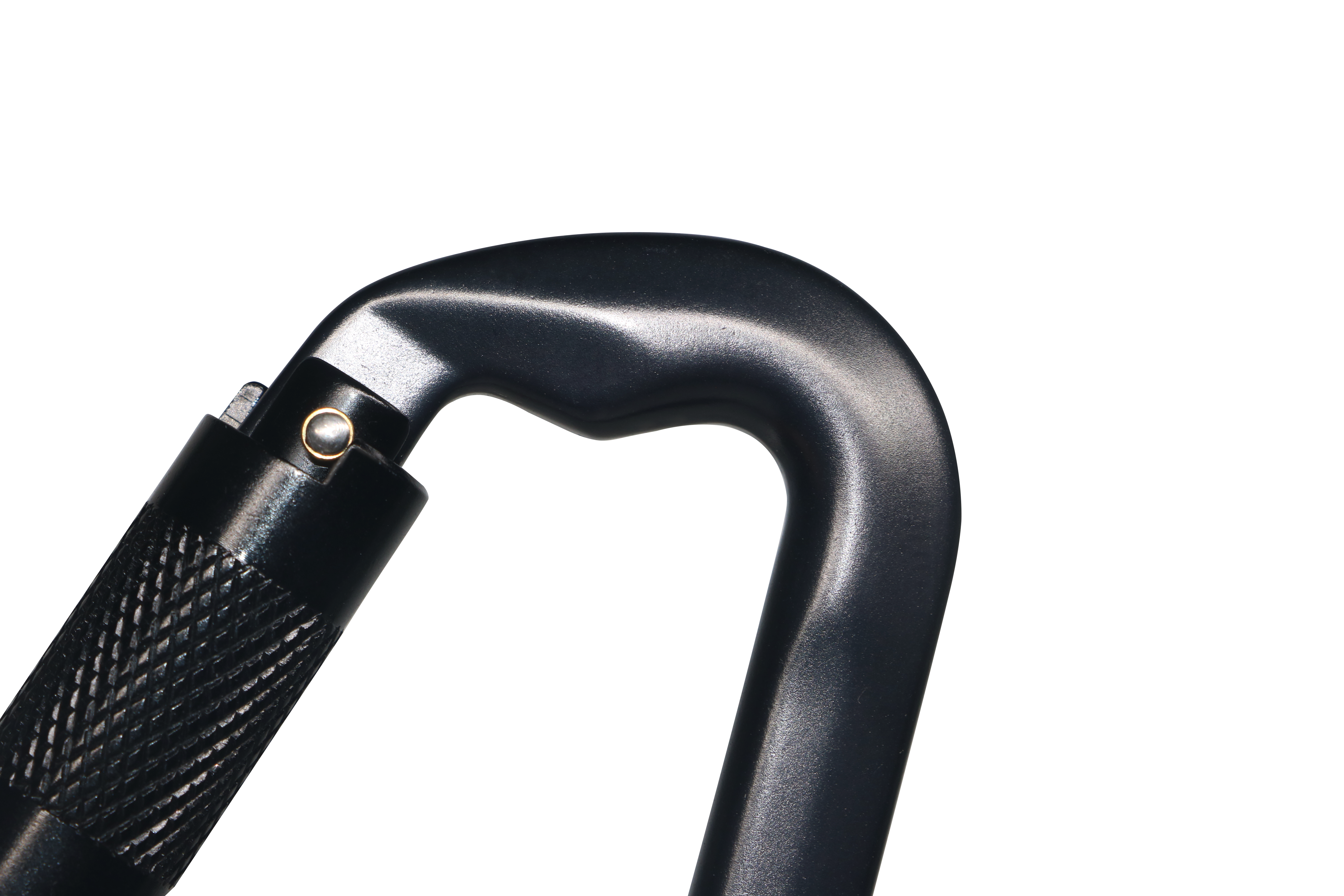 Heavy-duty karabijnhaakclip - 6600 lbs (30KN) laadvermogen, 3' (112,5 cm) grote lichtgewicht aluminium karabijnhaak met sleutelhangerhaakring