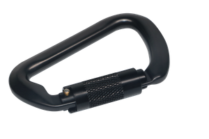 Heavy-duty karabijnhaakclip - 6600 lbs (30KN) laadvermogen, 3' (112,5 cm) grote lichtgewicht aluminium karabijnhaak met sleutelhangerhaakring